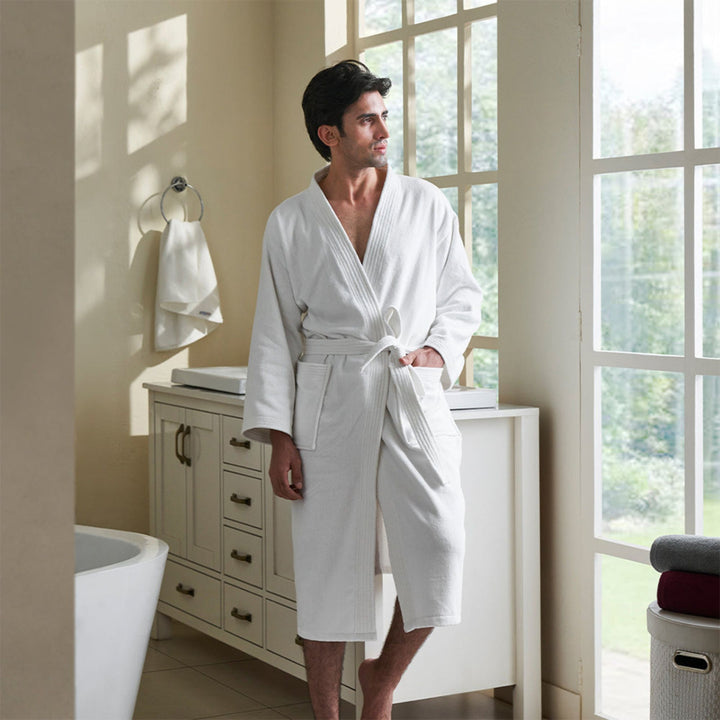 100% COTTON SUPER SOFT FINISH 400 GSM BATH ROBE