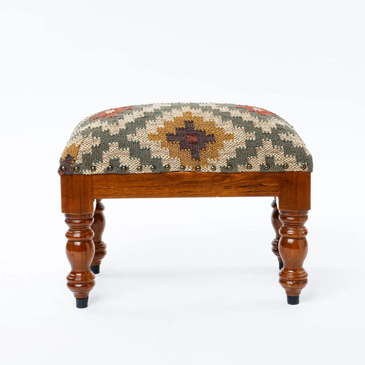 Handwoven Ethnic Footstool