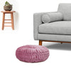 Velvet Pleated Pouffe