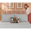 Silver Cloud Elan Mulmul Bed Spread with Embroidered Cushion Covers