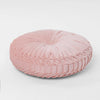 Velvet Pleated Pouffe