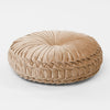 Velvet Pleated Pouffe
