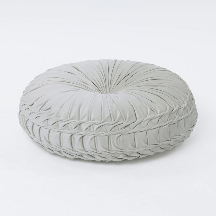 Velvet Pleated Pouffe