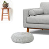 Velvet Pleated Pouffe