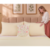 Bloom Elan Mulmul Bed Spread with Embroidered Cushion Covers