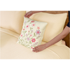 Bloom Elan Mulmul Bed Spread with Embroidered Cushion Covers