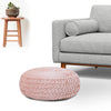 Velvet Pleated Pouffe Diameter- 70cm | Height - 25cm