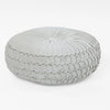 Velvet Pleated Pouffe Diameter- 70cm | Height - 25cm