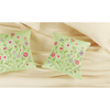 Bloom Elan Mulmul Bed Spread with Embroidered Cushion Covers