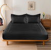 URBAN COUTURE - 300 TC   BED SHEET SET WITH LINE EMBROIDERY