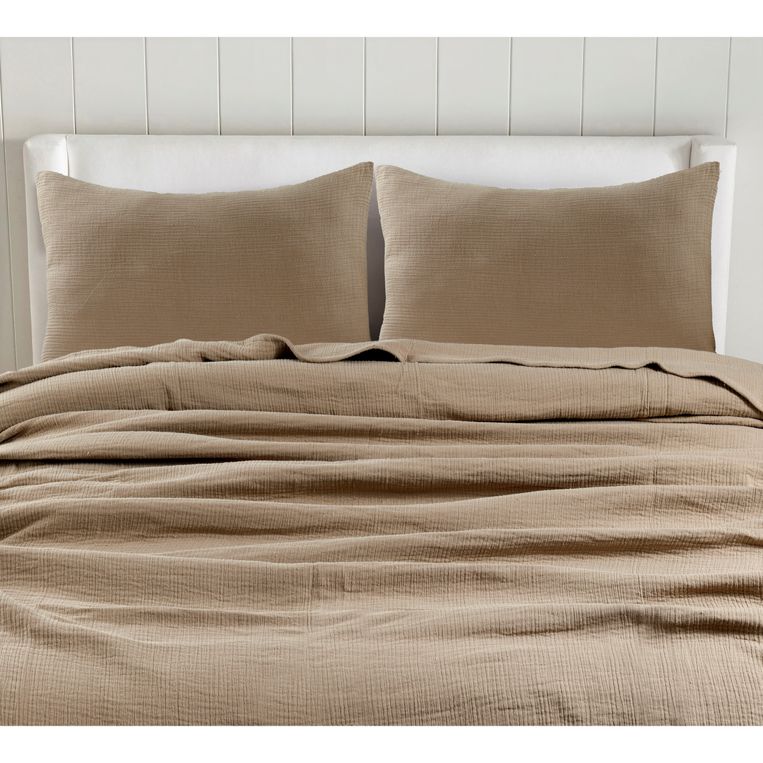 Plain Mulmul Bed Spread