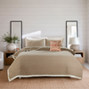 Dune Harmony Mulmul Bed Spread with Embroidered Cushion Covers