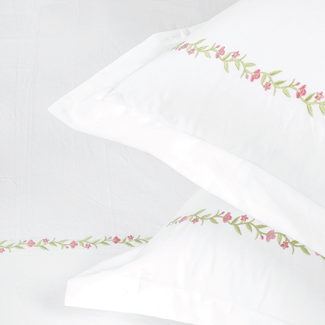 Pink Meadow Super King Bedsheet Set