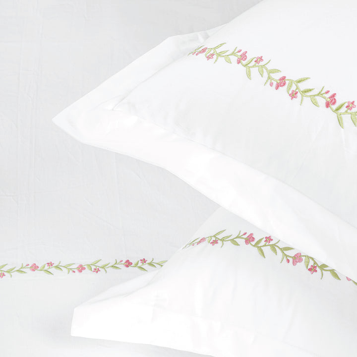 Pink Meadow Super King Bedsheet Set