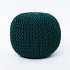Round Knitted pouffe
