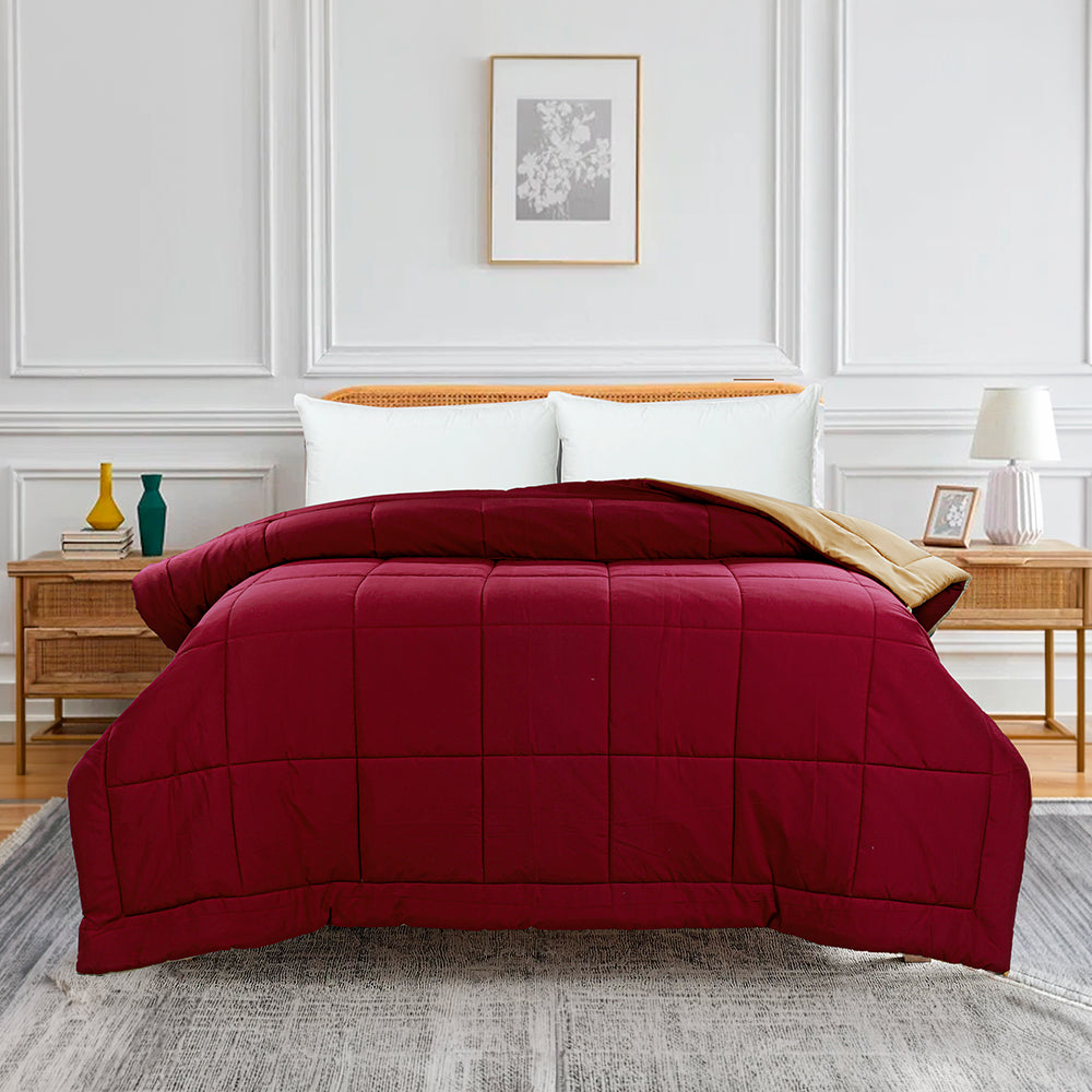 SOLID REVERSIBLE WINTER PLEASURE ALL SEASON DUVET 250 GSM