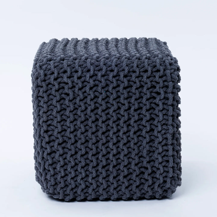 Cube Knitted Footstool