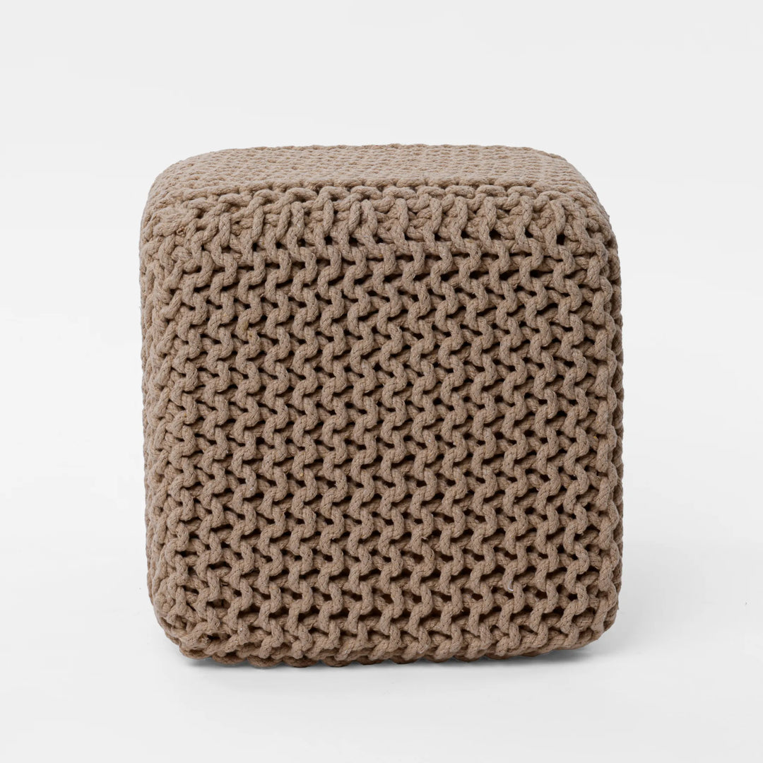 Cube Knitted Footstool