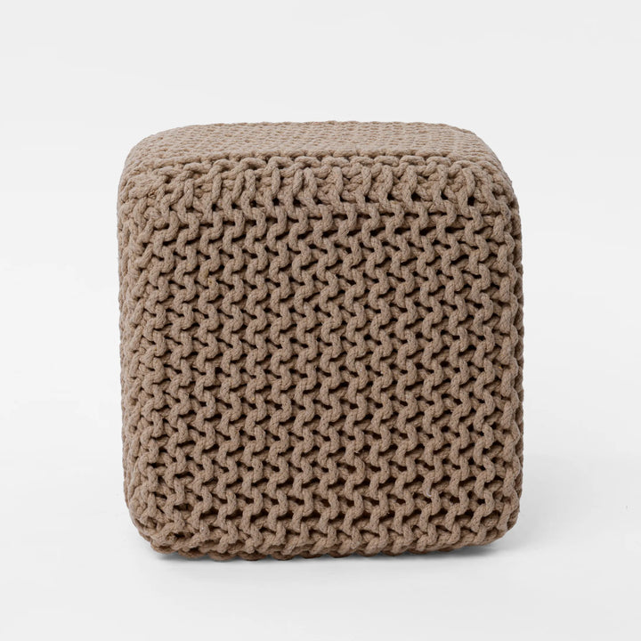 Cube Knitted Footstool