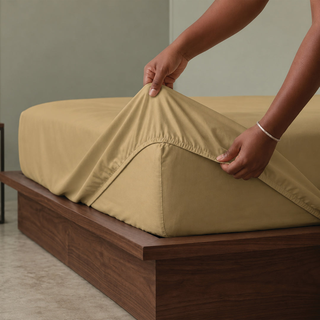 High Living - 300 TC Egyptian Cotton Fitted Bed Sheets