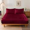 BED SHEET SET WITH LINE EMBROIDERY