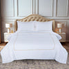BED SHEET, DUVET COVER, PILLOW COVER SET WITH LINE EMBROIDERY
