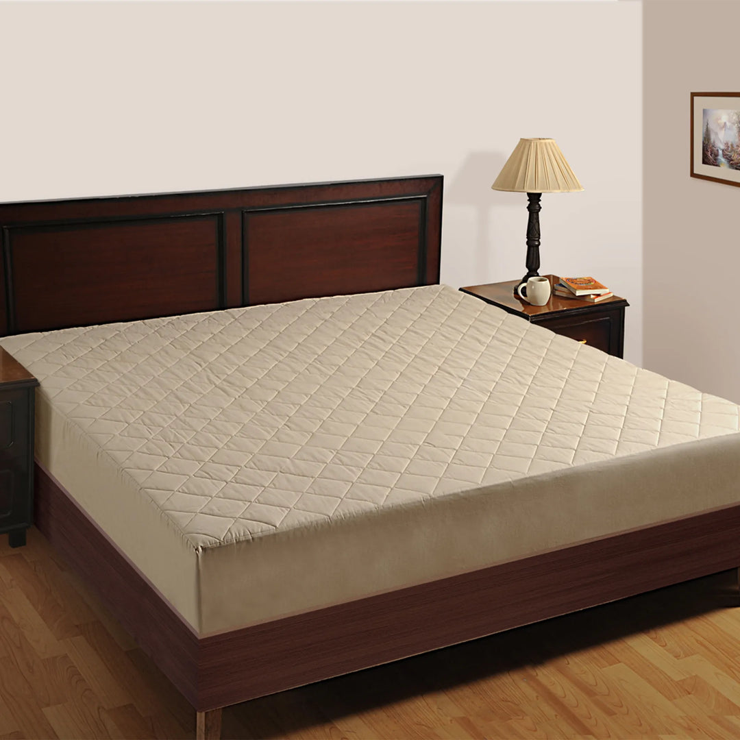 SLIM QUILTED MATTRESS PROTECTOR WITH SKIRTING