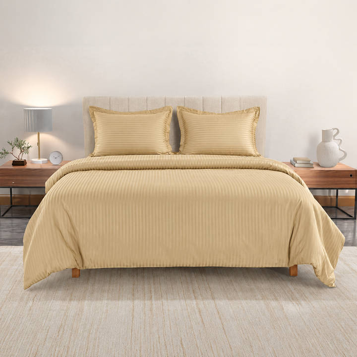 High Living - 300TC 1cm Satin Stripe Duvet Covers