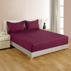 PLEASURE 210TC 1CM SATIN STRIPE / PLAIN BED SHEETS