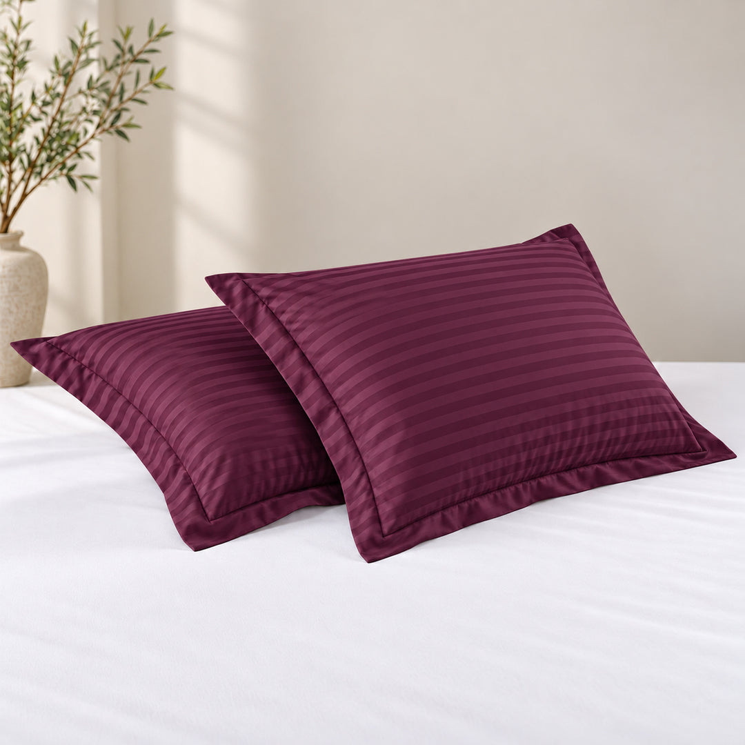 The Essence  - 350 TC Satin Stripe Pillow Covers