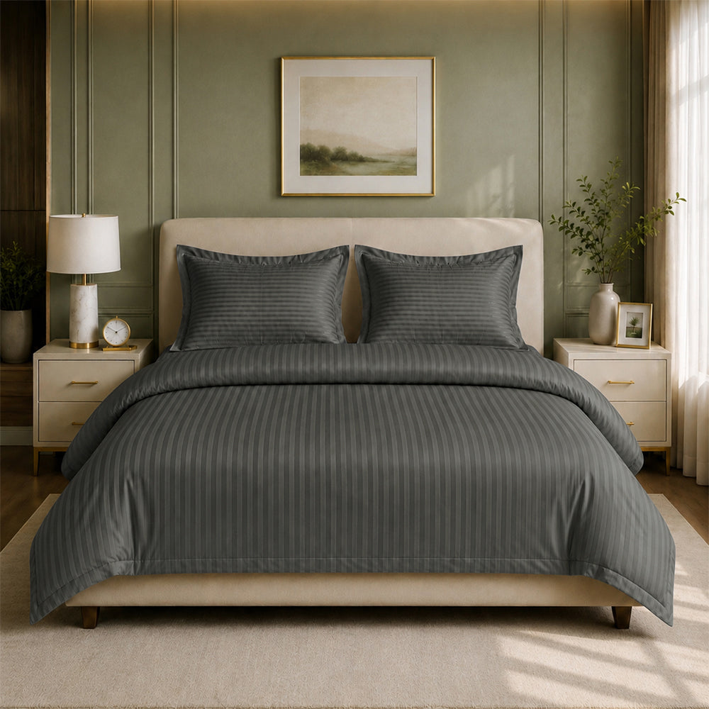 The Essence  - 350 TC Satin Stripe Duvet Covers