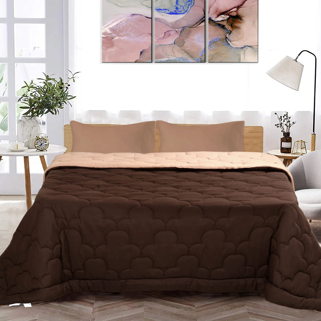 COOL FINISH PREMIUM 120 GSM - SOLID REVERSIBLE SUMMER TOUCH AC COMFORTER & LIGHT WEIGHT DUVET