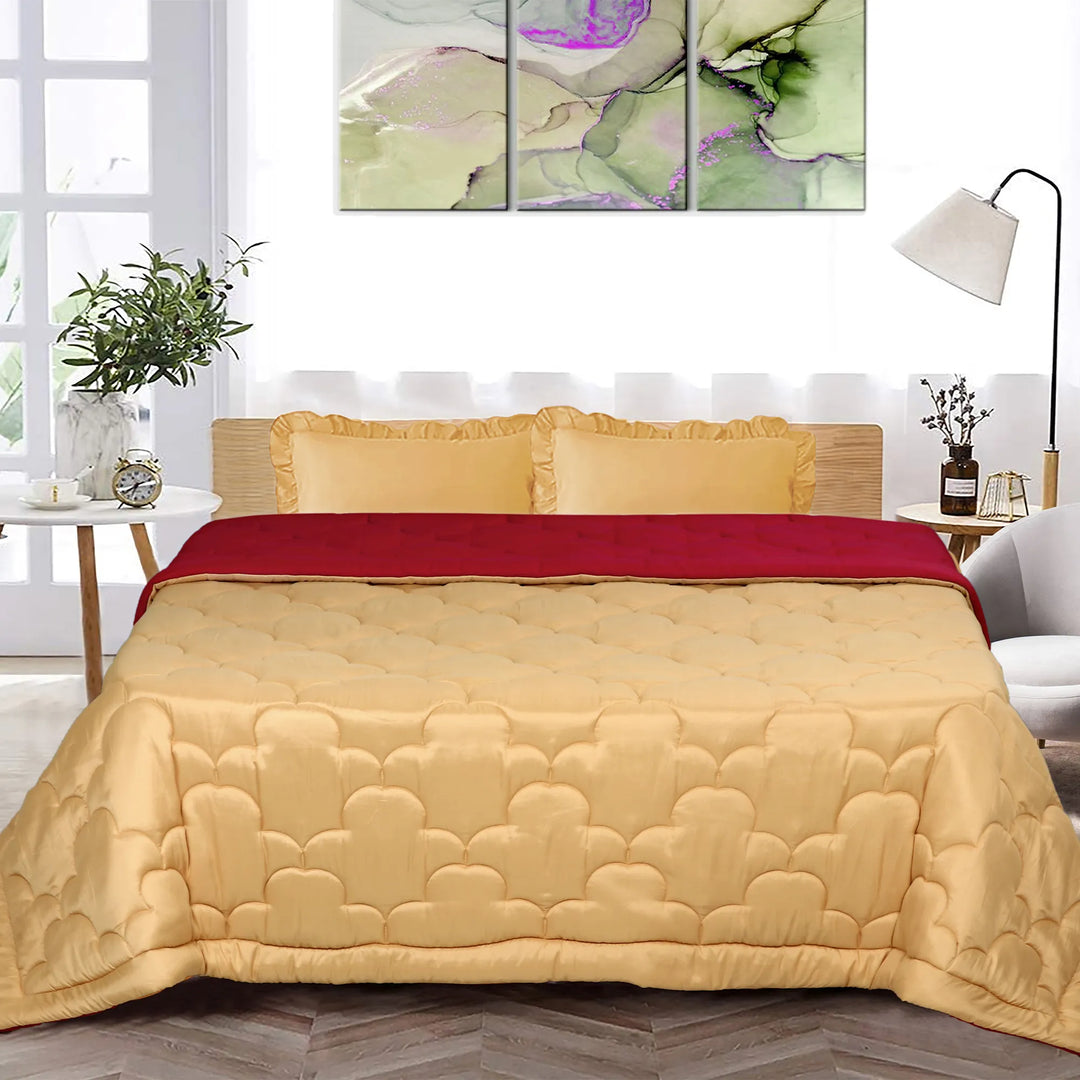 COOL FINISH PREMIUM 120 GSM - SOLID REVERSIBLE SUMMER TOUCH AC COMFORTER & LIGHT WEIGHT DUVET