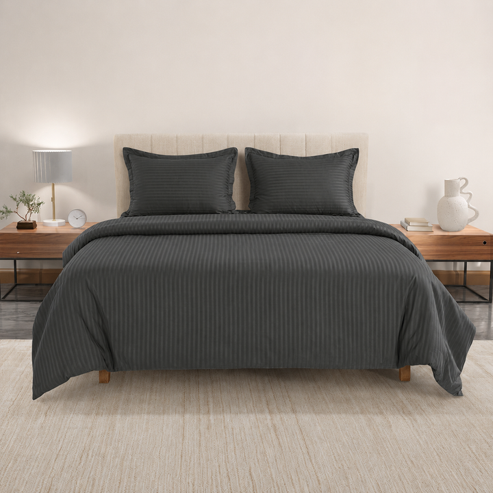 High Living - 300TC 1cm Satin Stripe Duvet Covers