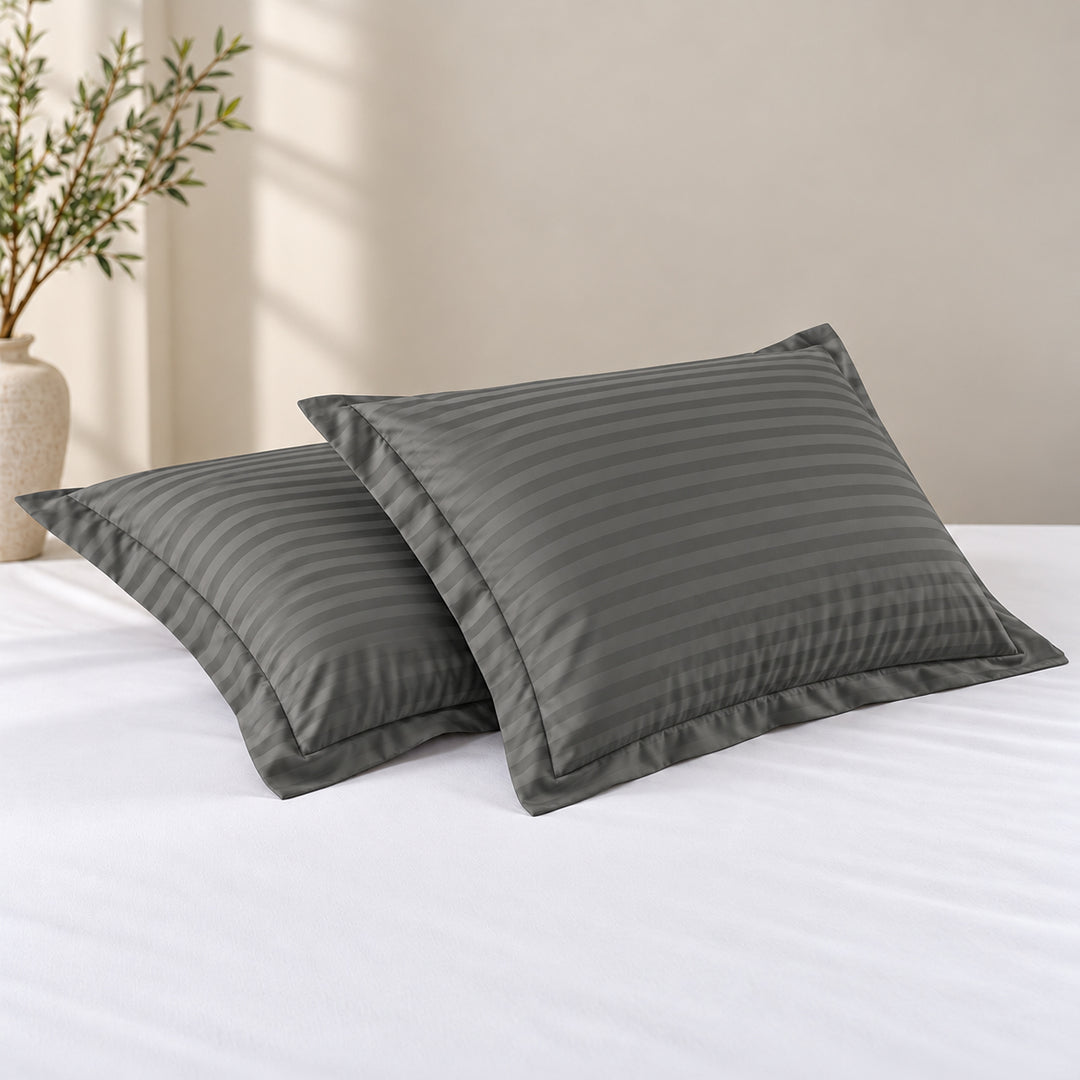 The Essence  - 350 TC Satin Stripe Pillow Covers
