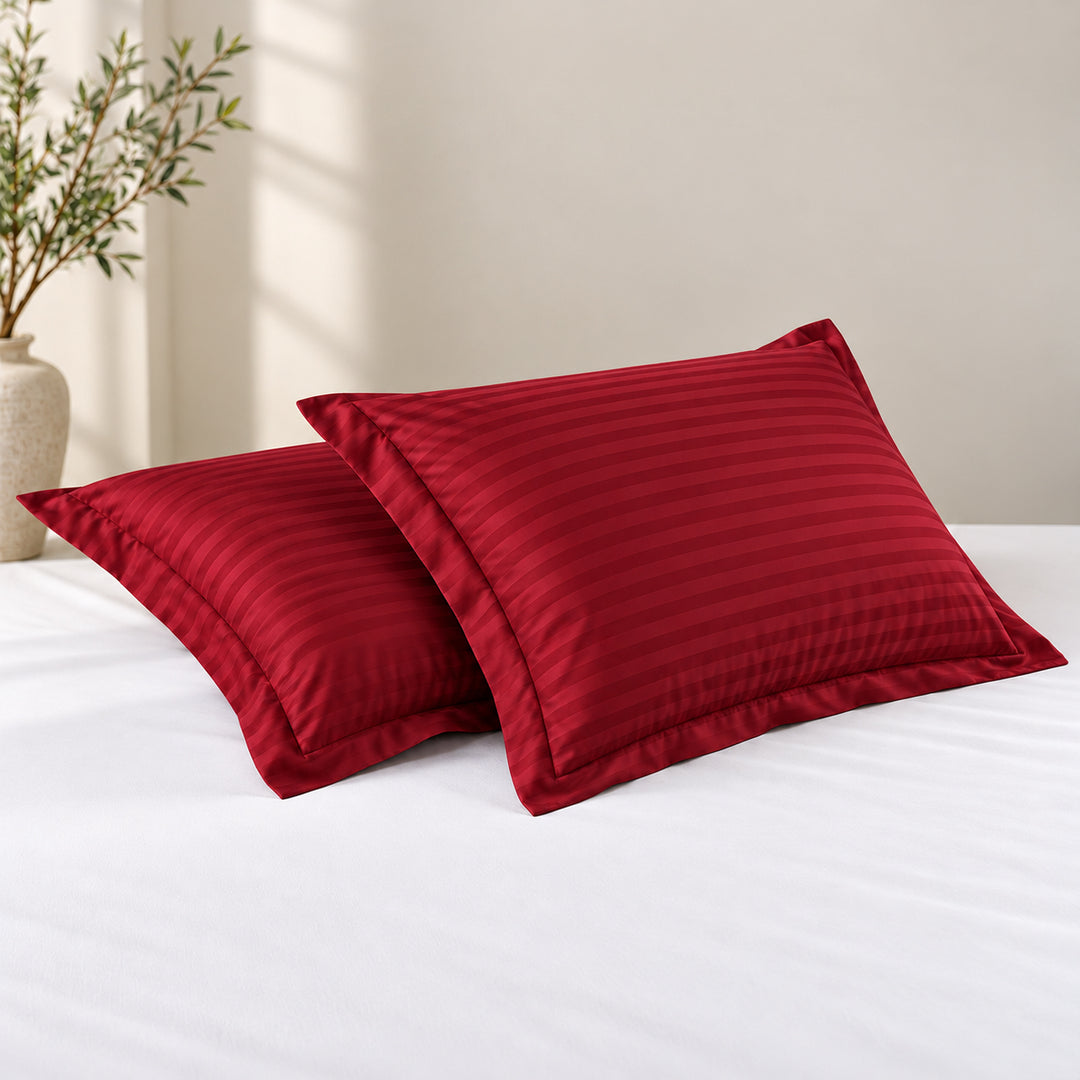 The Essence  - 350 TC Satin Stripe Pillow Covers