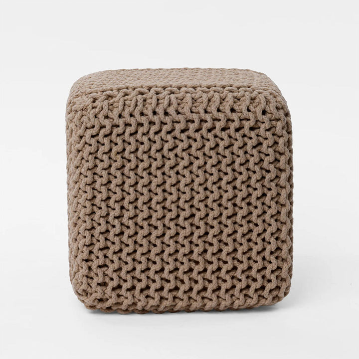 Cube Knitted Footstool