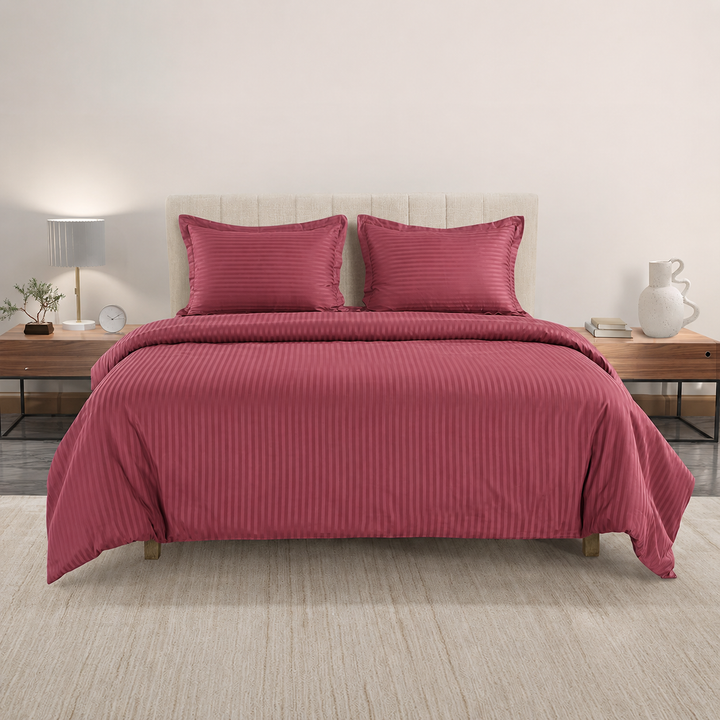 High Living - 300TC 1cm Satin Stripe Duvet Covers