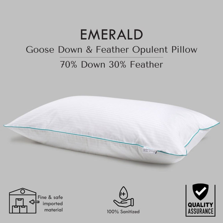 EMERALD 70% DOWN & 30% FEATHER OPULENT PILLOW