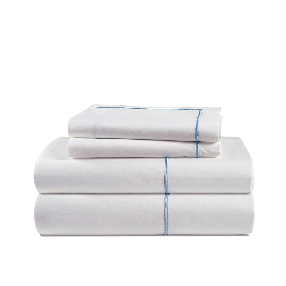 MERROW LINE EMBROIDERY BED SHEET SET