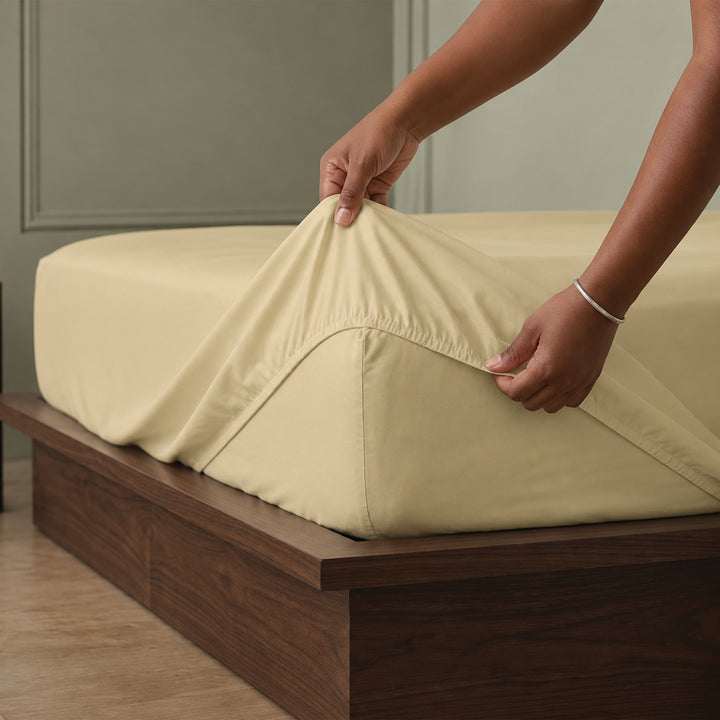 High Living - 300 TC Egyptian Cotton Fitted Bed Sheets