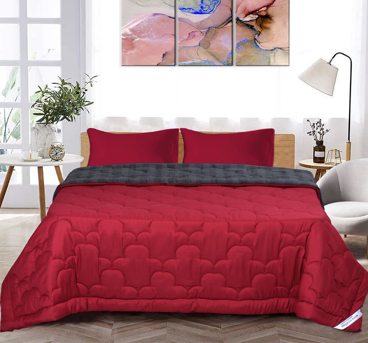 COOL FINISH PREMIUM 500 GSM - SOLID REVERSIBLE WINTER SHIELD ACUTE WINTER DUVET