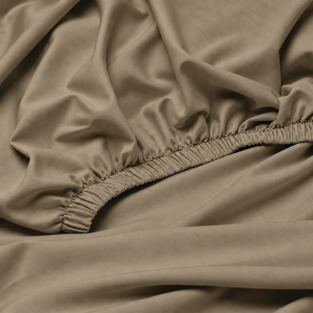 Earth & Elegance  - 450 TC Mercerised Egyptian Cotton Fitted Bed Sheets