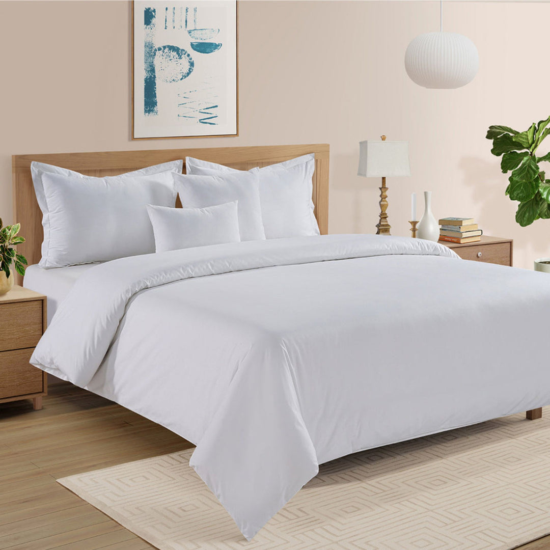 HIGH LIVING - 300TC 1CM SATIN STRIPE / PLAIN DUVET COVERS