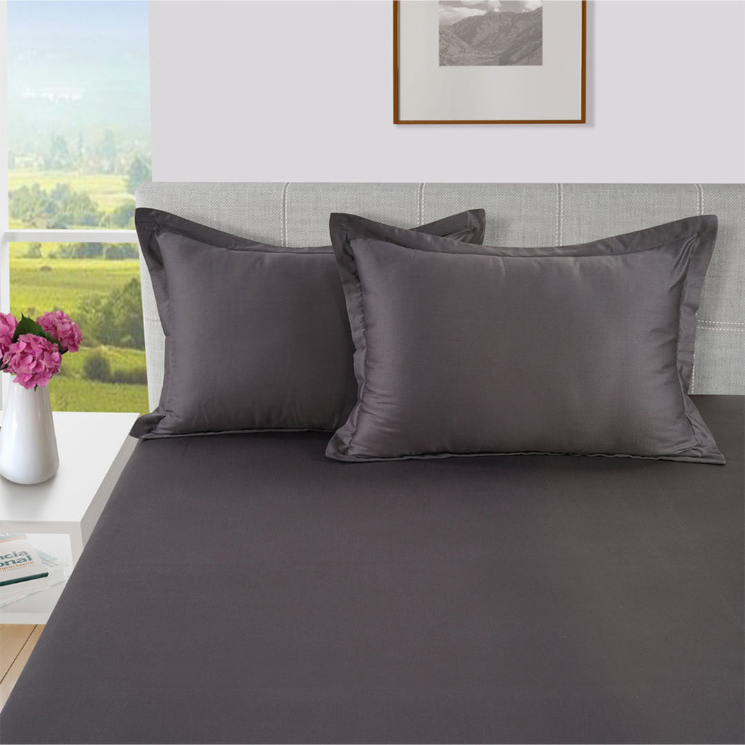 HIGH LIVING - 300TC 1CM SATIN STRIPE / PLAIN PILLOW COVERS