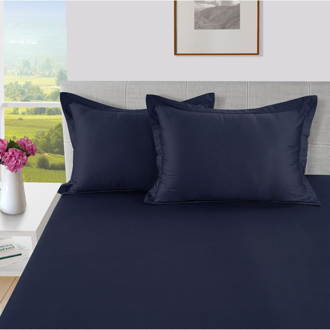 HIGH LIVING - 300TC 1CM SATIN STRIPE / PLAIN PILLOW COVERS