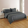 HIGH LIVING - 300TC 1CM SATIN STRIPE / PLAIN DUVET COVERS