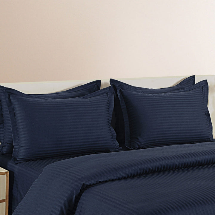 HIGH LIVING - 300TC 1CM SATIN STRIPE / PLAIN PILLOW COVERS