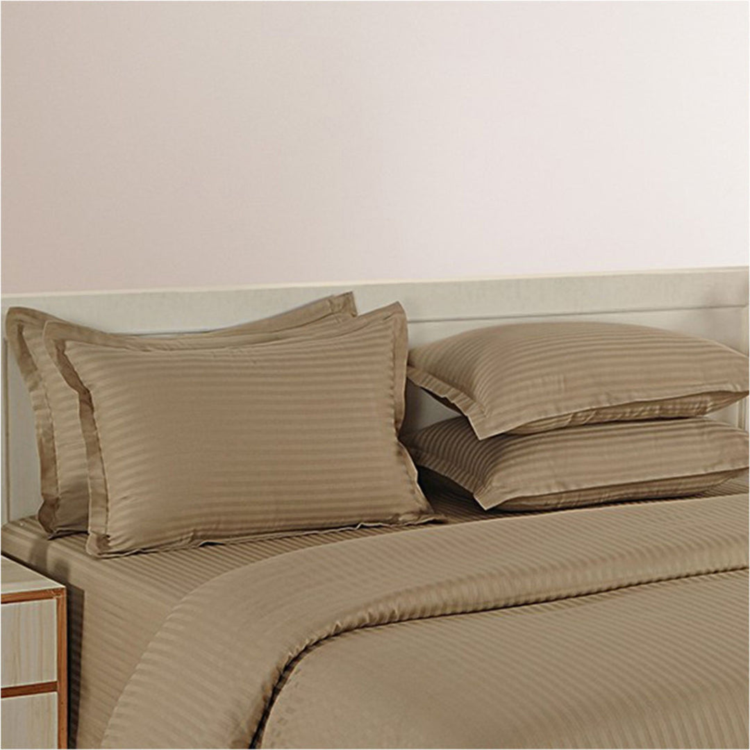 HIGH LIVING - 300TC 1CM SATIN STRIPE / PLAIN PILLOW COVERS