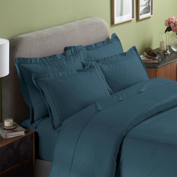 INDULGE - PILLOW COVERS WITH DOUBLE LINE EMBROIDERY